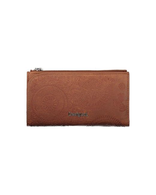 Desigual Brown Elegant Two-Compartment Wallet