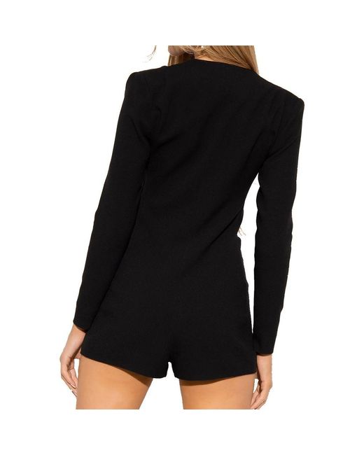 Saint Laurent Black Long Sleeves Jumpsuit for men