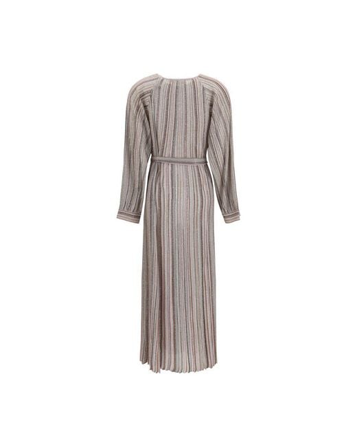 Missoni Gray Multicolor Viscose Long Dress