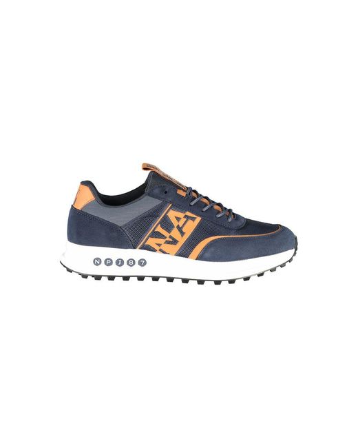 Napapijri Blue Contemporary Sneakers With Contrast Details for men