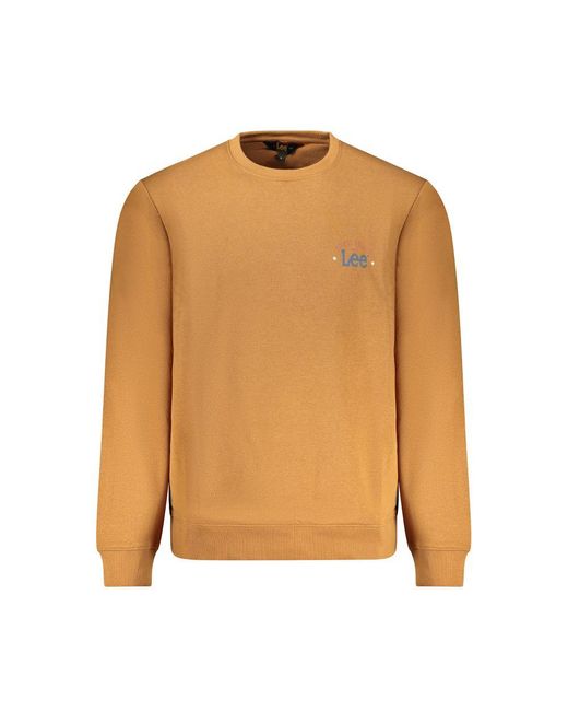 Lee Jeans Brown Cotton Sweater for men