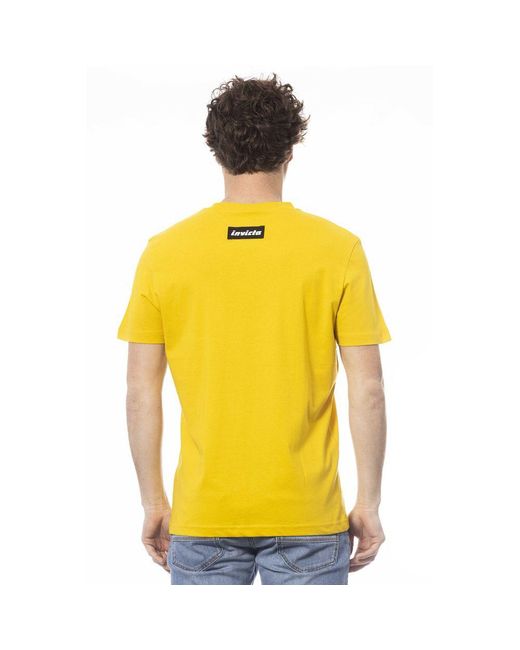 INVICTA WATCH Yellow Cotton T-Shirt for men