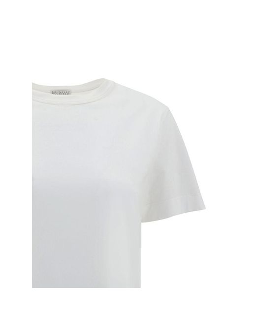 Brunello Cucinelli White Monochrome T