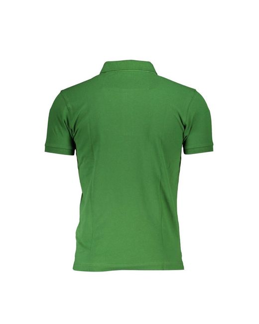 La Martina Green Cotton Polo Shirt for men