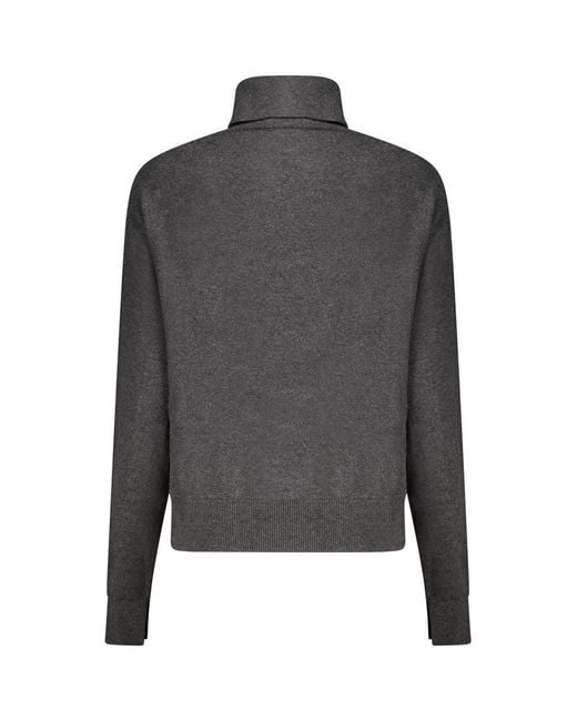 Pepe Jeans Gray Black Cotton Sweater