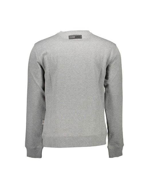 Philipp Plein Gray Grigio Cotton Sweatshirt for men