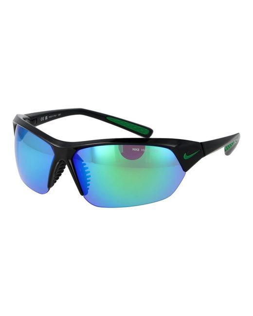 Nike Blue Black Plastic Sunglasses for men