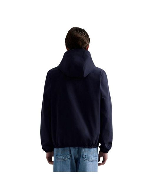 Replay Blue Polyester Shell Jacket for men