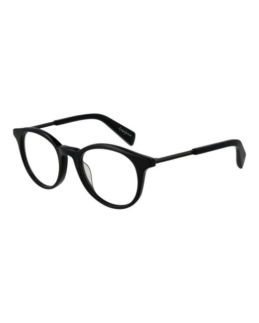 Yohji Yamamoto Black Plastic Glasses (Frames) for men