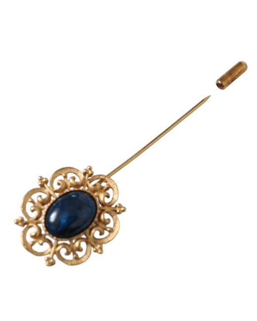 Dolce & Gabbana Metallic Elegant Tone Pin Brooch for men