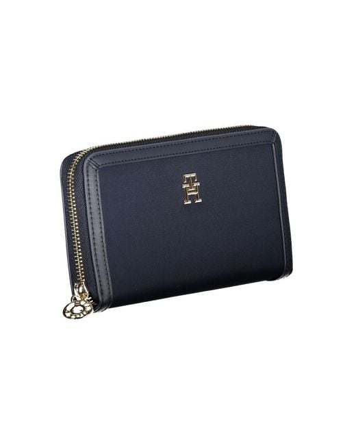 Tommy Hilfiger Blue Chic Sustainable Wallet With Secure Zip
