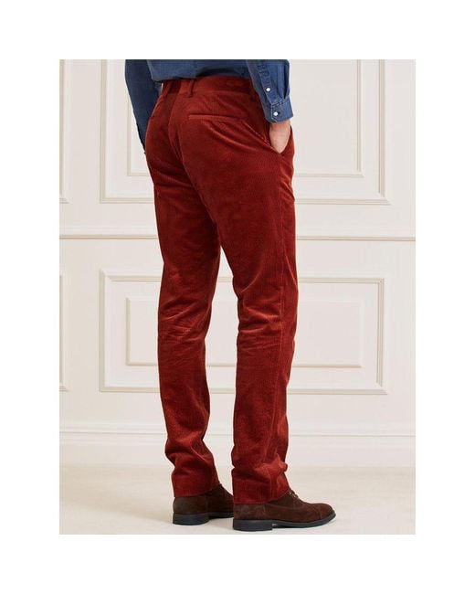 Guess Red Cotton Casual Pants for men