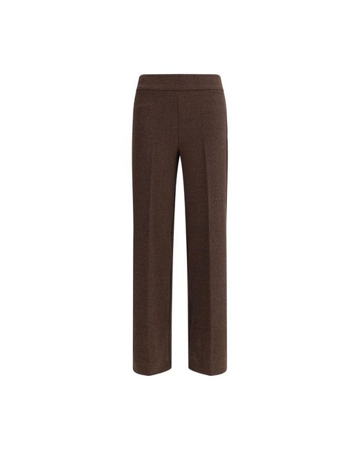 Avenue Montaigne Brown Bouclé Pants