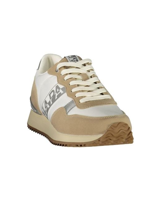 Napapijri White Bianco Polyester 's Sneakers
