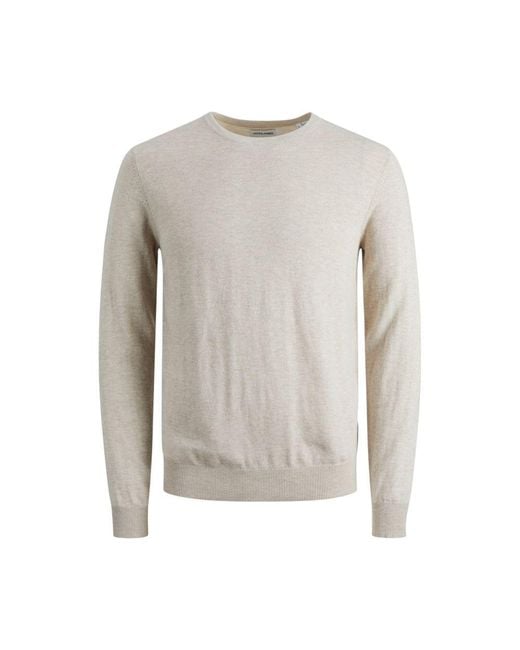 Jack & Jones Gray Beige Cotton T for men