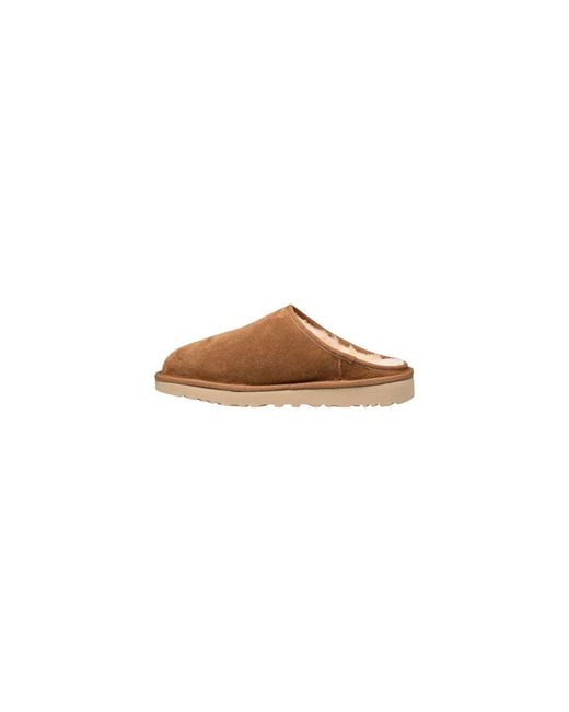 Ugg Brown Beige Suede Leather Clogs for men