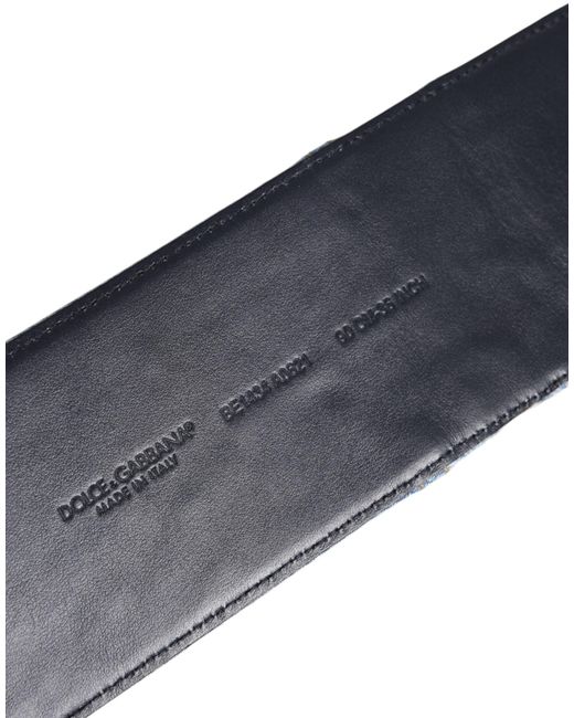 Dolce & Gabbana Blue Denim Belt Buckle