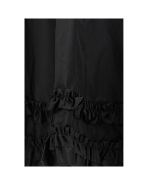 Ganni Black Recycled Polyamide Mini Skirt