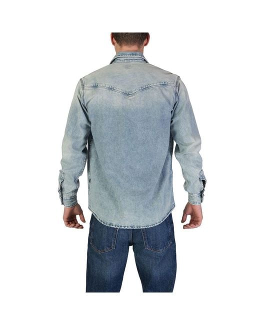Boss Light Blue Denim Shirt for men