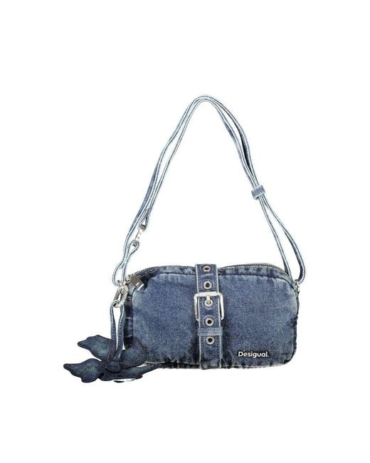 Desigual Blue Cotton Handbag