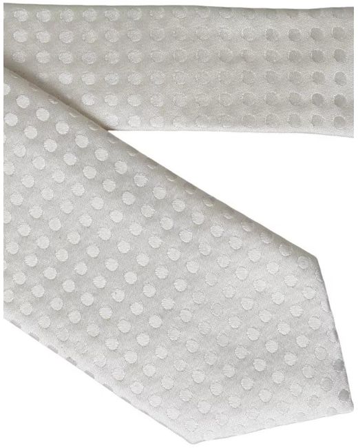 Dolce & Gabbana Natural Polka Dot Necktie for men