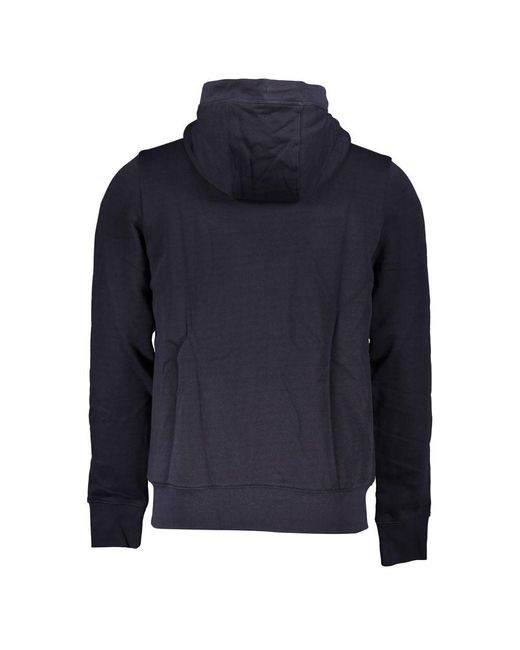 Tommy Hilfiger Blue Cozy Hooded Sweatshirt With Fur Interior for men
