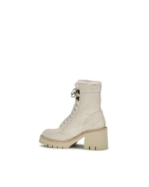 Pedro Garcia Natural Beige Calf Leather Bos Taurus Lace