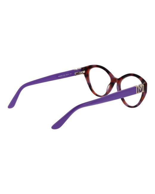 MARCIANO BY GUESS Blue Cat Eye Full-Rim Acetate Optical Frames With Demo Glasses for men