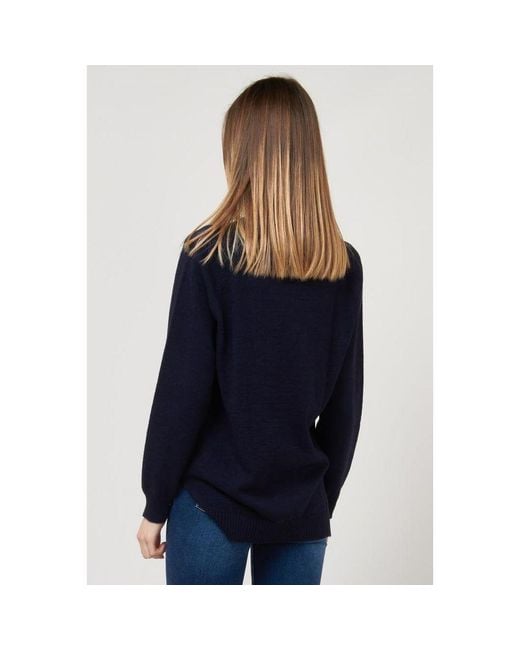 Gas Blue Marabou Sweatshirt