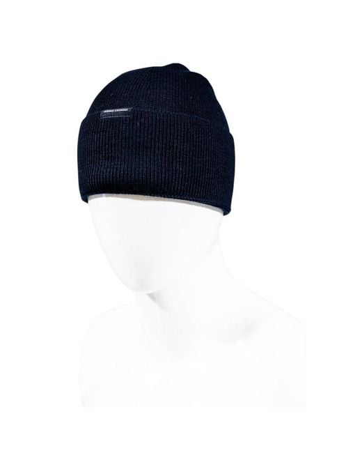 ARMANI EXCHANGE Blue Marabou Cap (baseball Hat) for men
