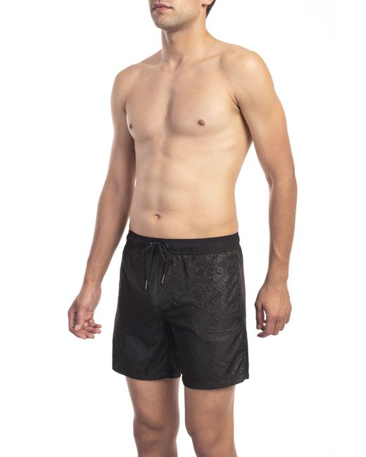 Karl Lagerfeld Regular Fit Swimwear in Black for Men Lyst