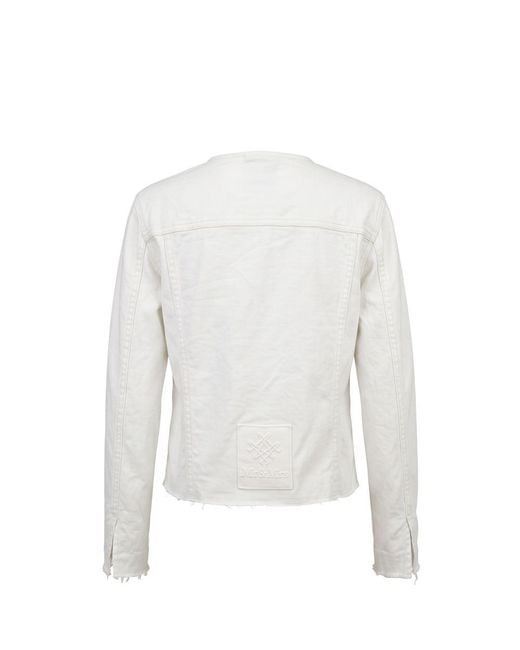 MR & MRS White Cotton Jacket
