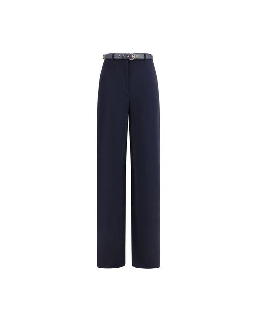 Max Mara Blue Triacetate Dress Pants