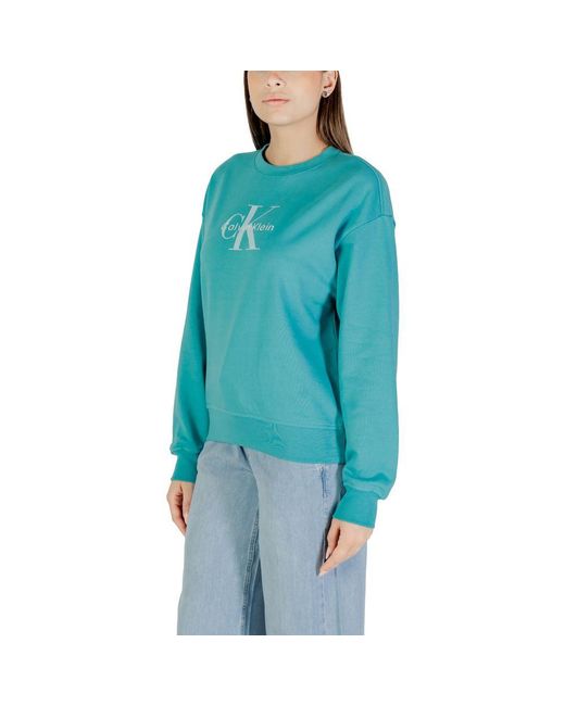 Calvin Klein Blue Cotton Sweatshirt