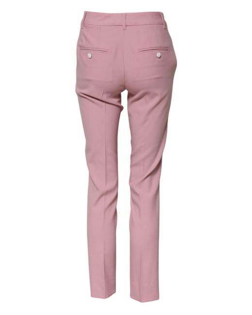 Dolce & Gabbana Pink Slim Fit Pants