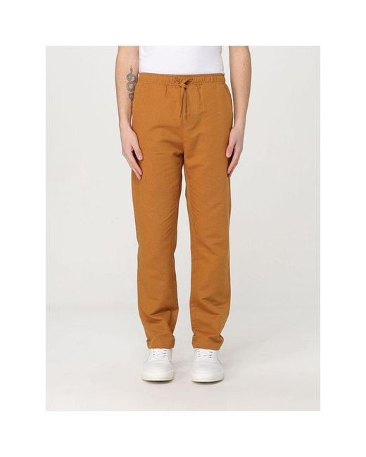 Colmar Brown Linen Casual Pants for men