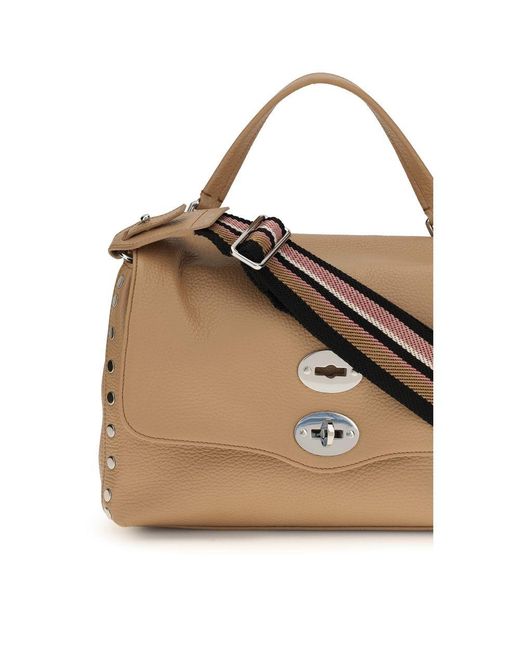 Zanellato Natural Beige Calf Leather Bos Taurus Handbag