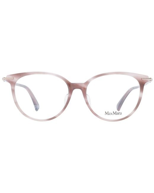 Max Mara Metallic Pink Plastic Glasses (frames)