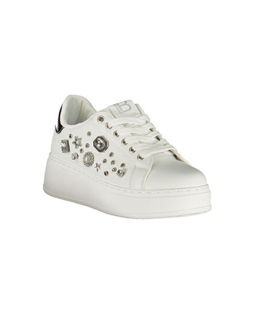 Laura Biagiotti White Polyurethane Sneaker