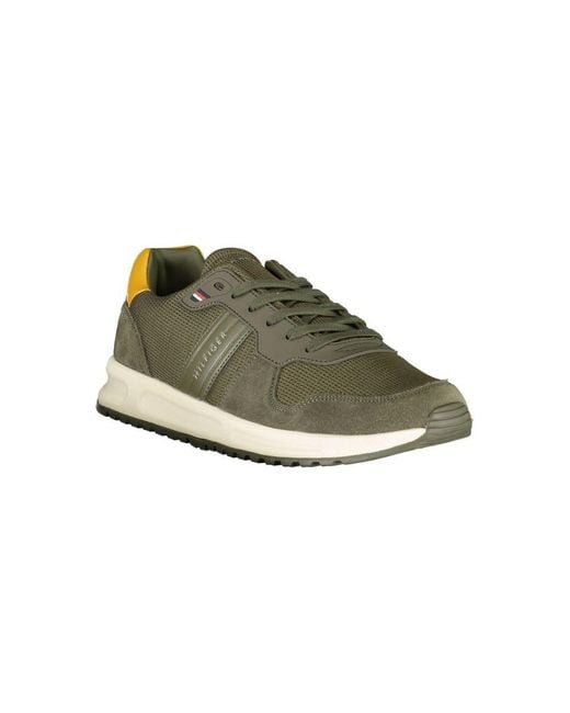 Tommy Hilfiger Green Polyester Sneaker for men