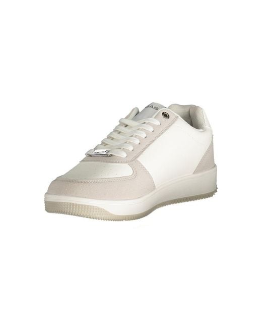 Gas White Polyester Sneaker for men