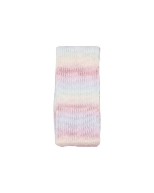 Pieces Pink Multicolor Marabou Beanie