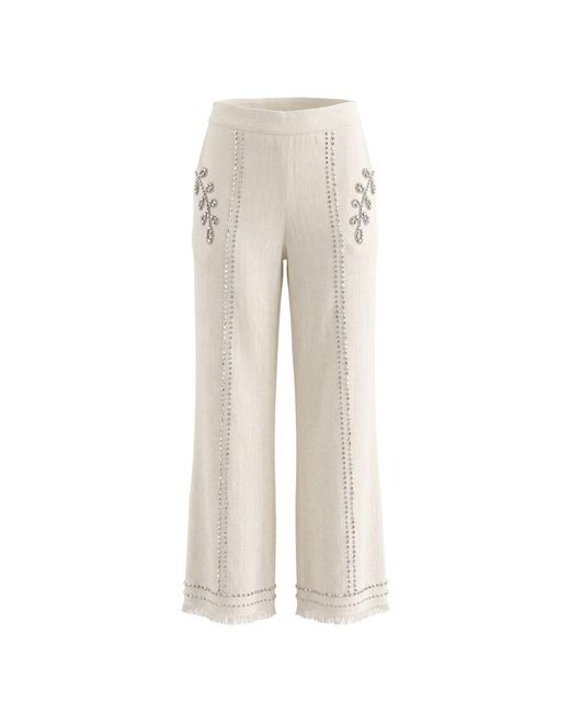 Trussardi Natural White Cotton 's Pants