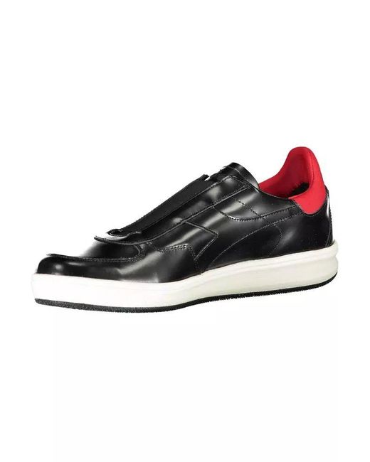 Diadora Multicolor Black Fabric Sneaker for men