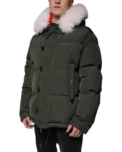DSquared² Green Winter Jackets for men
