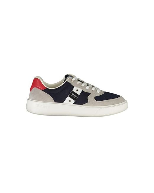 Blauer Blue Leather Sneaker for men