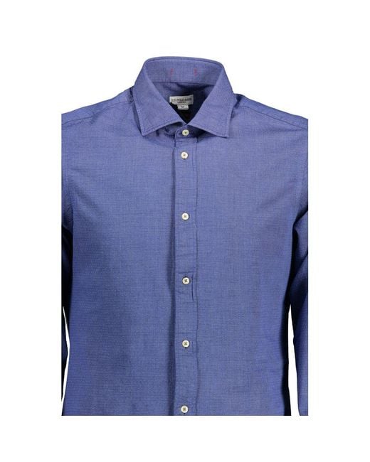 U.S. POLO ASSN. Blue Cotton Men Shirt for men