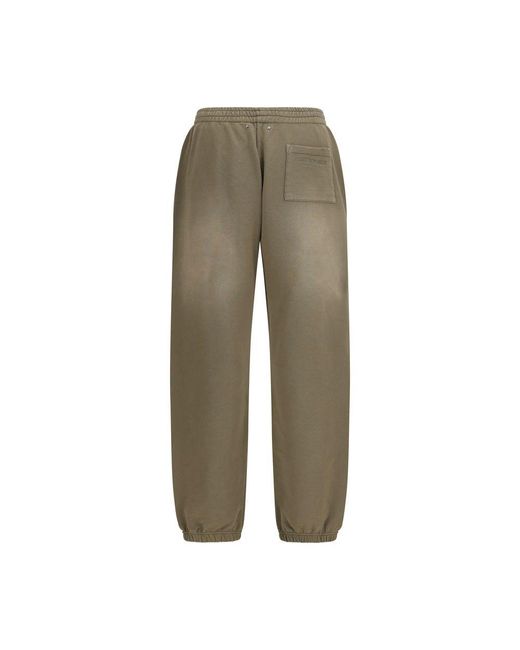 Golden Goose Deluxe Brand Green Bicolor Cotton Joggers (workout Pants) for men
