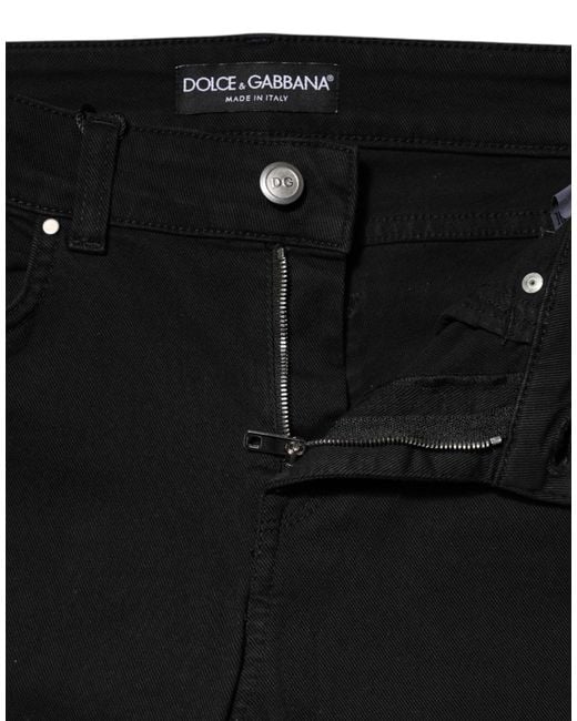 Dolce & Gabbana Black Slim Fit Jeans