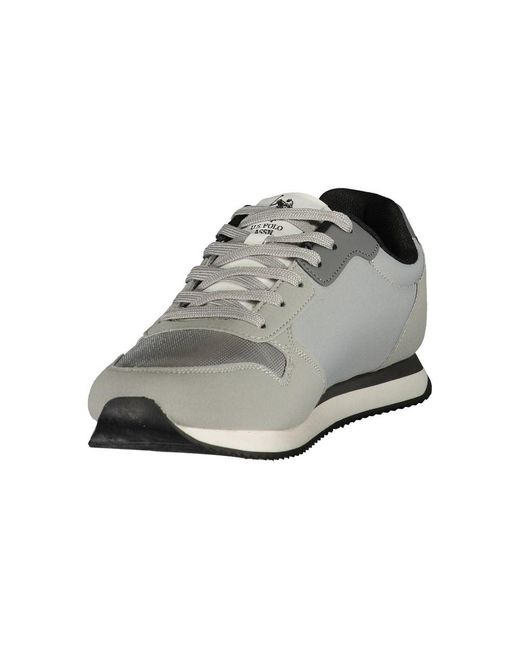 U.S. POLO ASSN. Gray Dark Grey Polyurethane Men's Sneaker for men